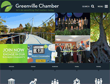 Tablet Screenshot of greenvillechamber.org