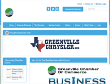 Tablet Screenshot of greenvillechamber.com
